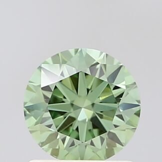 0.94 Carat Round FANCY VIVID GREEN Diamond | VS1 | ARM2766
