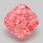 2.07 Carat Fancy Vivid Pink Square Cushion Modified Brilliant Lab Grown Diamond | VVS2 | IGI Certified | ARM149