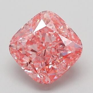 2.07 Carat Fancy Vivid Pink Square Cushion Modified Brilliant Lab Grown Diamond | VS1 | IGI Certified | ARM152