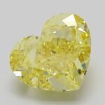 6.13 Carat Fancy Intense Yellow Heart Modified Brilliant Lab Grown Diamond | VVS2 | IGI Certified | ARM1095