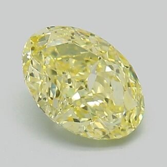 1.07 Carat Fancy Intense Yellow Oval Modified Brilliant Lab Grown Diamond | VS1 | IGI Certified | ARM1104
