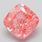 2.07 Carat Fancy Vivid Pink Square Cushion Modified Brilliant Lab Grown Diamond | VVS2 | IGI Certified | ARM154