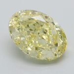 1.51 Carat Fancy Intense Yellow Oval Modified Brilliant Lab Grown Diamond | VVS2 | IGI Certified | ARM1108