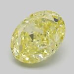 1.55 Carat Fancy Intense Yellow Oval Modified Brilliant Lab Grown Diamond | VS1 | IGI Certified | ARM1110