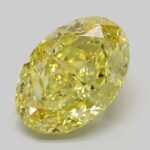 3.54 Carat Fancy Intense Yellow Oval Modified Brilliant Lab Grown Diamond | VS1 | IGI Certified | ARM1112
