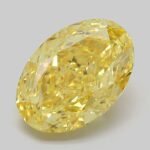 4.08 Carat Fancy Vivid Yellow Oval Modified Brilliant Lab Grown Diamond | VVS2 | IGI Certified | ARM1115