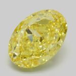 4.45 Carat Fancy Vivid Yellow Oval Modified Brilliant Lab Grown Diamond | VS1 | IGI Certified | ARM1117