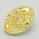 6.04 Carat Fancy Intense Yellow Oval Modified Brilliant Lab Grown Diamond | VS1 | IGI Certified | ARM1125