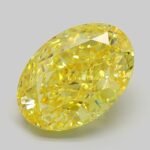 6.37 Carat Fancy Vivid Yellow Oval Modified Brilliant Lab Grown Diamond | VS1 | IGI Certified | ARM1127