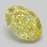 9.66 Carat Fancy Intense Yellow Oval Modified Brilliant Lab Grown Diamond | VVS2 | IGI Certified | ARM1134