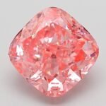 3.01 Carat Fancy Vivid Pink Square Cushion Modified Brilliant Lab Grown Diamond | VVS2 | IGI Certified | ARM157