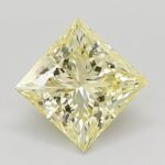 1.04 Carat Fancy Light Yellow Princess Cut Lab Grown Diamond | VS1 | IGI Certified | ARM1140