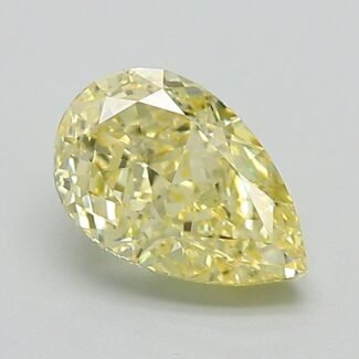 1.01 Carat Fancy Intense Yellow Pear Modified Brilliant Lab Grown Diamond | VS1 | IGI Certified | ARM1146