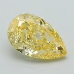 1.08 Carat Fancy Intense Yellow Pear Modified Brilliant Lab Grown Diamond | VS1 | IGI Certified | ARM1156