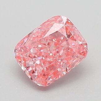 1.06 Carat Fancy Vivid Pink Cushion Modified Brilliant Lab Grown Diamond | VVS2 | IGI Certified | ARM058