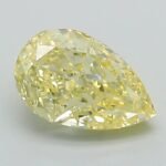 1.23 Carat Fancy Intense Yellow Pear Modified Brilliant Lab Grown Diamond | VVS2 | IGI Certified | ARM1158