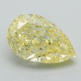 1.23 Carat Fancy Intense Yellow Pear Modified Brilliant Lab Grown Diamond | VVS2 | IGI Certified | ARM1158
