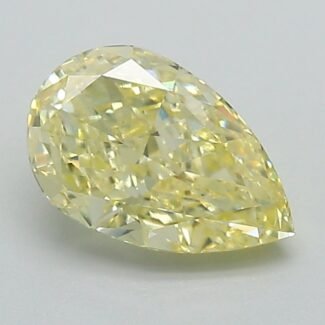 1.24 Carat Fancy Intense Yellow Pear Modified Brilliant Lab Grown Diamond | VS1 | IGI Certified | ARM1159