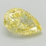 1.24 Carat Fancy Intense Yellow Pear Modified Brilliant Lab Grown Diamond | VS1 | IGI Certified | ARM1161