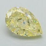 1.26 Carat Fancy Intense Yellow Pear Modified Brilliant Lab Grown Diamond | VS1 | IGI Certified | ARM1162