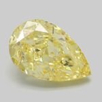 2.02 Carat Fancy Vivid Yellow Pear Modified Brilliant Lab Grown Diamond | VS1 | IGI Certified | ARM1164