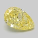 2.03 Carat Fancy Vivid Yellow Pear Modified Brilliant Lab Grown Diamond | VS1 | IGI Certified | ARM1166