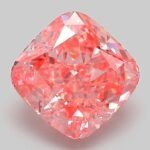 3.02 Carat Fancy Vivid Pink Square Cushion Modified Brilliant Lab Grown Diamond | VS1 | IGI Certified | ARM160