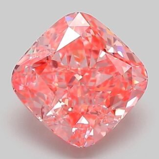 3.02 Carat Fancy Vivid Pink Square Cushion Modified Brilliant Lab Grown Diamond | VS1 | IGI Certified | ARM160
