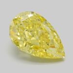 2.04 Carat Fancy Intense Yellow Pear Brilliant Lab Grown Diamond | VVS2 | IGI Certified | ARM1170