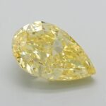 3 Carat Fancy Intense Yellow Pear Modified Brilliant Lab Grown Diamond | VS1 | IGI Certified | ARM1176