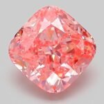 3.02 Carat Fancy Vivid Pink Square Cushion Modified Brilliant Lab Grown Diamond | VS1 | IGI Certified | ARM161