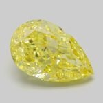 3.03 Carat Fancy Vivid Yellow Pear Modified Brilliant Lab Grown Diamond | VS1 | IGI Certified | ARM1178