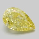 3.06 Carat Fancy Vivid Yellow Pear Modified Brilliant Lab Grown Diamond | VS1 | IGI Certified | ARM1182