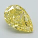 3.59 Carat Fancy Intense Yellow Pear Modified Brilliant Lab Grown Diamond | VS1 | IGI Certified | ARM1185