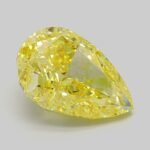4.06 Carat Fancy Vivid Yellow Pear Modified Brilliant Lab Grown Diamond | VS1 | IGI Certified | ARM1187