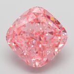 3.02 Carat Fancy Vivid Pink Square Cushion Modified Brilliant Lab Grown Diamond | VS1 | IGI Certified | ARM162