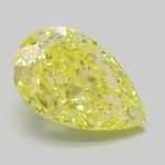 4.11 Carat Fancy Intense Yellow Pear Modified Brilliant Lab Grown Diamond | VVS2 | IGI Certified | ARM1190