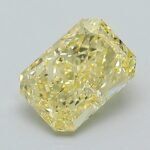 1.04 Carat Fancy Yellow Cut Cornered Rectangular Modified Brilliant Lab Grown Diamond | VS1 | IGI Certified | ARM1218