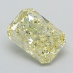 1.05 Carat Fancy Yellow Cut Cornered Rectangular Modified Brilliant Lab Grown Diamond | VS1 | IGI Certified | ARM1220