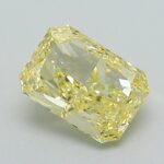 1.06 Carat Fancy Intense Yellow Cut Cornered Rectangular Modified Brilliant Lab Grown Diamond | VVS2 | IGI Certified | ARM1224
