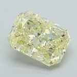 1.25 Carat Fancy Intense Yellow Cut Cornered Rectangular Modified Brilliant Lab Grown Diamond | VS1 | IGI Certified | ARM1226
