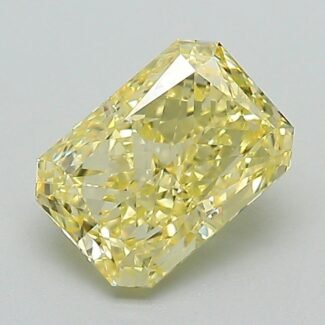 1.25 Carat Fancy Intense Yellow Cut Cornered Rectangular Modified Brilliant Lab Grown Diamond | VS1 | IGI Certified | ARM1227