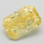 2.56 Carat Fancy Vivid Yellow Cut Cornered Rectangular Modified Brilliant Lab Grown Diamond | VVS2 | IGI Certified | ARM1229