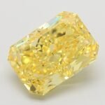 3.06 Carat Fancy Vivid Yellow Cut Cornered Rectangular Modified Brilliant Lab Grown Diamond | VS1 | IGI Certified | ARM1235