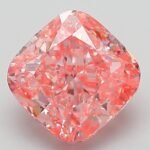 3.02 Carat Fancy Vivid Pink Square Cushion Modified Brilliant Lab Grown Diamond | VVS2 | IGI Certified | ARM167