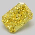 3.09 Carat Fancy Vivid Yellow Cut Cornered Rectangular Modified Brilliant Lab Grown Diamond | VS1 | IGI Certified | ARM1242