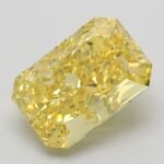 3.58 Carat Fancy Vivid Yellow Cut Cornered Rectangular Modified Brilliant Lab Grown Diamond | VS1 | IGI Certified | ARM1247