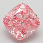 3.03 Carat Fancy Vivid Pink Square Cushion Modified Brilliant Lab Grown Diamond | VVS2 | IGI Certified | ARM168