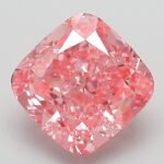 3.03 Carat Fancy Vivid Pink Square Cushion Modified Brilliant Lab Grown Diamond | VVS2 | IGI Certified | ARM169