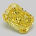 4.57 Carat Fancy Vivid Yellow Cut Cornered Rectangular Modified Brilliant Lab Grown Diamond | VS1 | IGI Certified | ARM1258